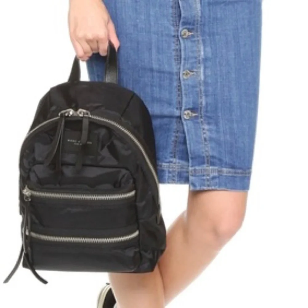 Marc Jacobs Black Biker Nylon Backpack